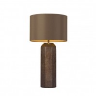 Telbix-Logan Table Lamp - Gold flake/Brown